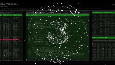 Animation-Des-Globus-über-Der-Datenverarbeitung