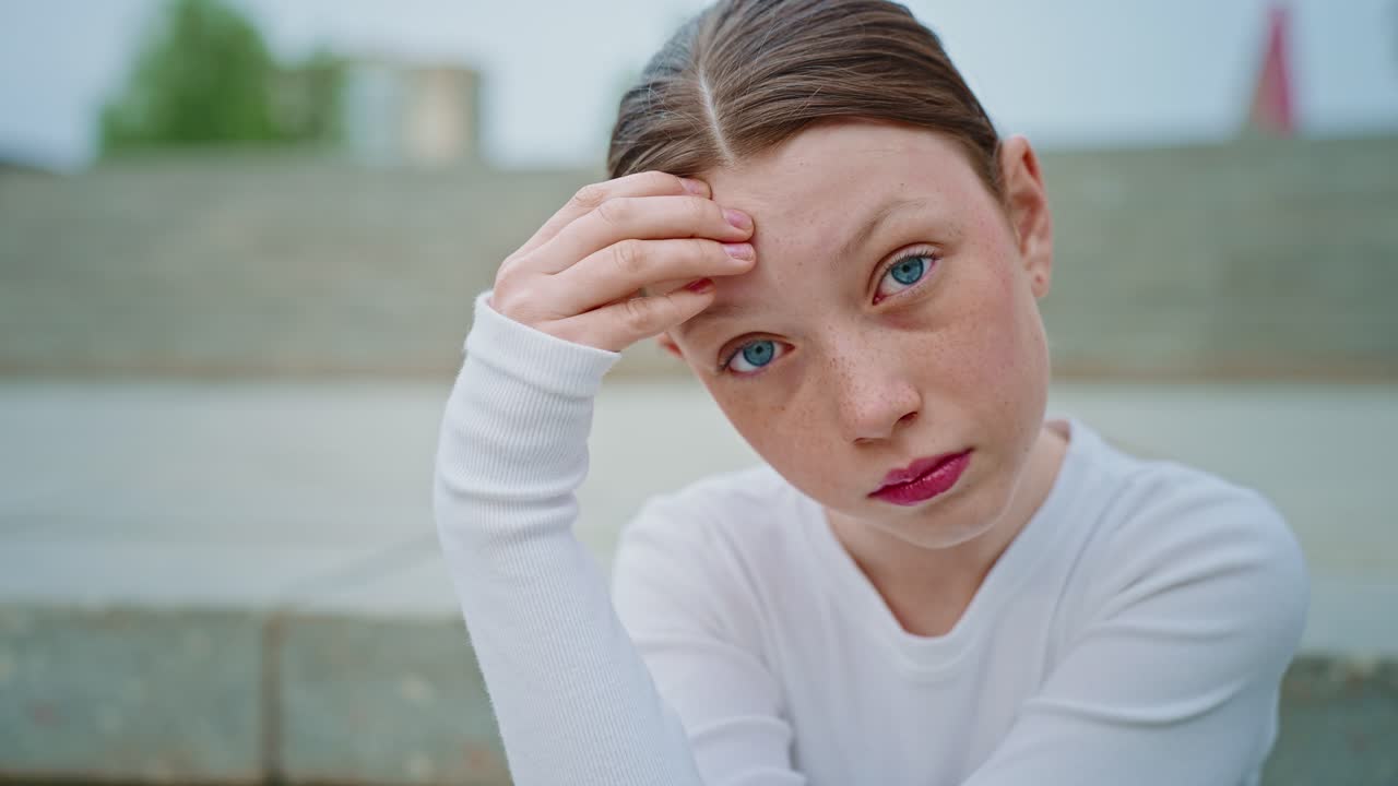 Portrait of a Sad Teenager