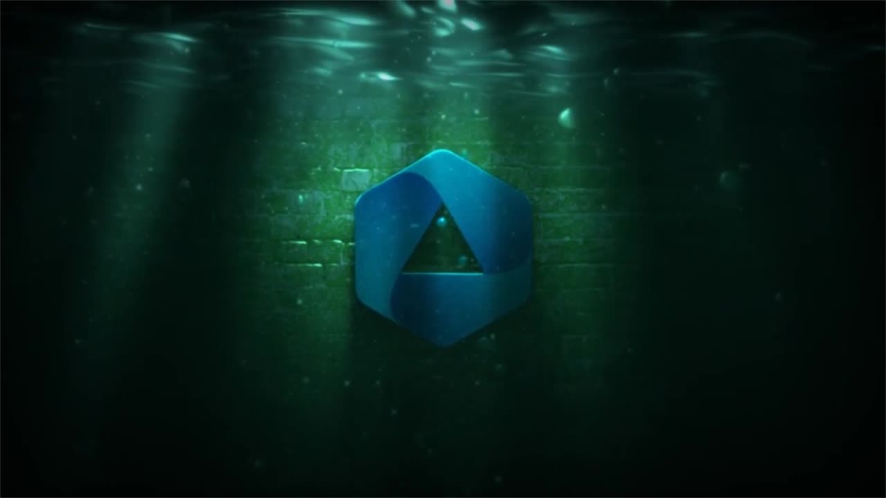 Deep Water Logo Animation with Dynamic Moves, Easy to Customize With Color Controls. No plug-in required