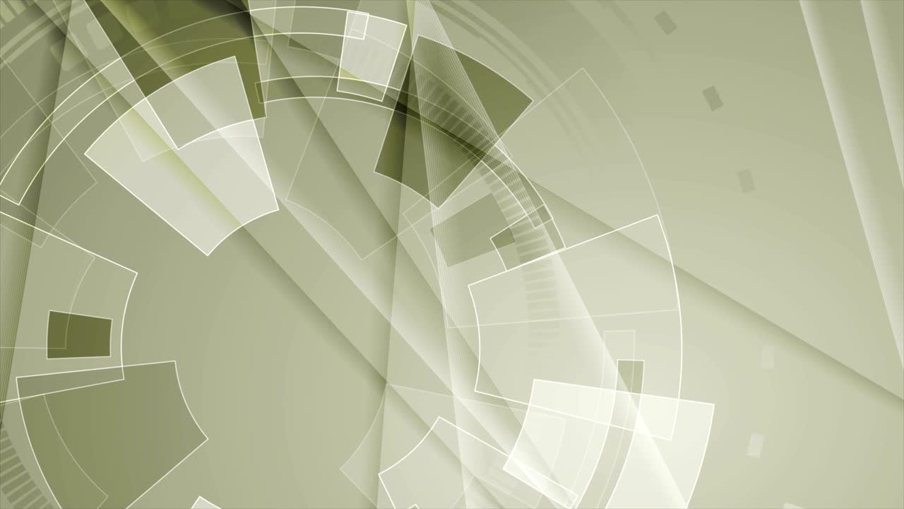 Abstract technology HUD gear video animation