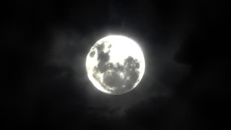 mystical animation halloween background with dark moon and clouds 5