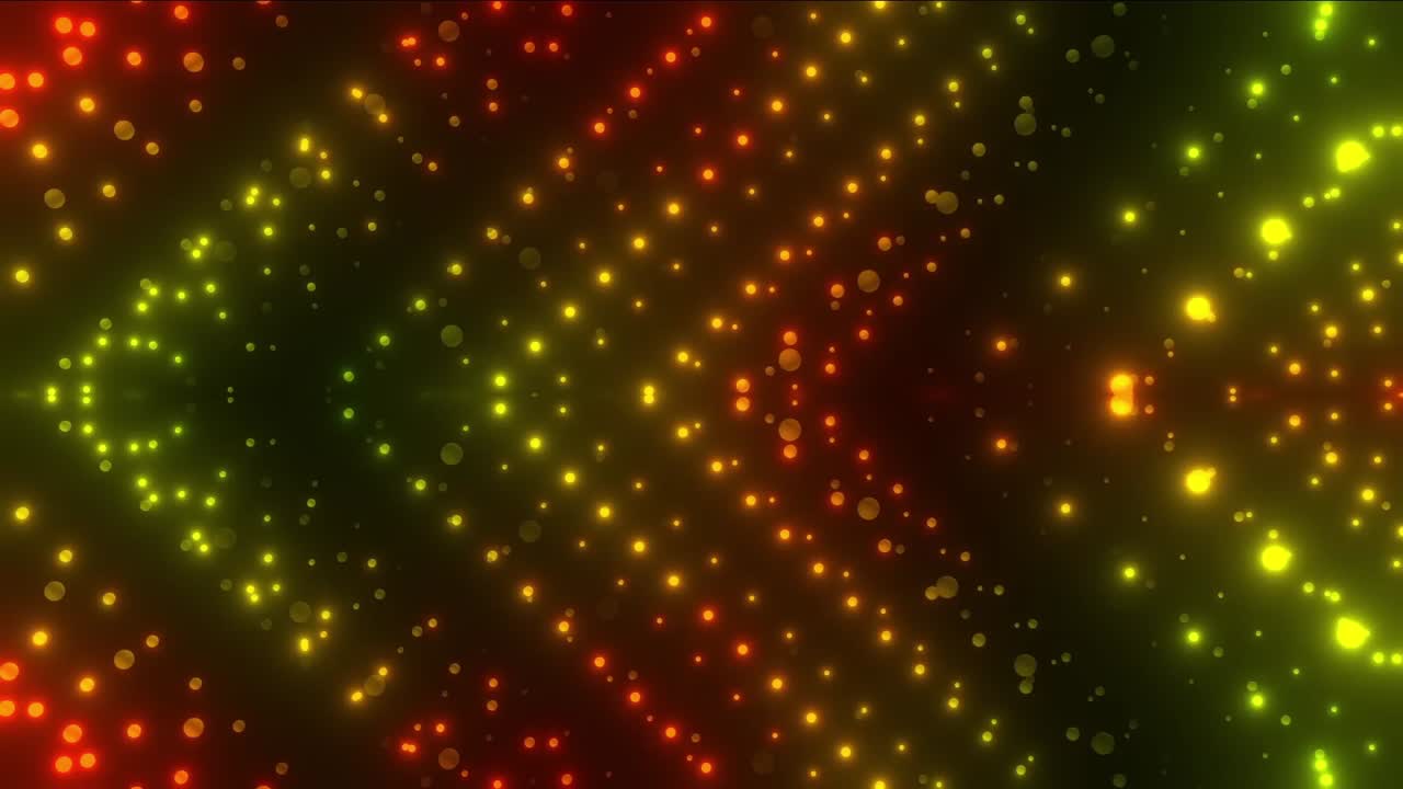 Abstract Colorful Glowing Dot Pattern