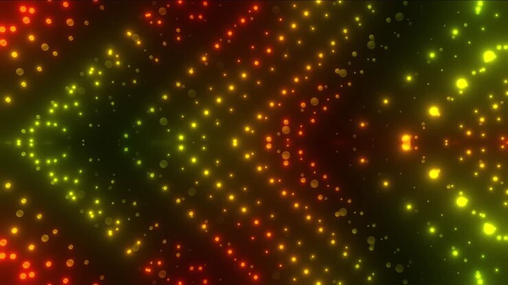 Abstract Colorful Glowing Dot Pattern