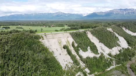 Matanuska-River-aerial-video.--Palmer,-Alaska