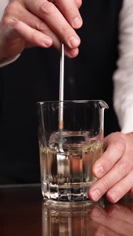 bartender preparing a cocktail