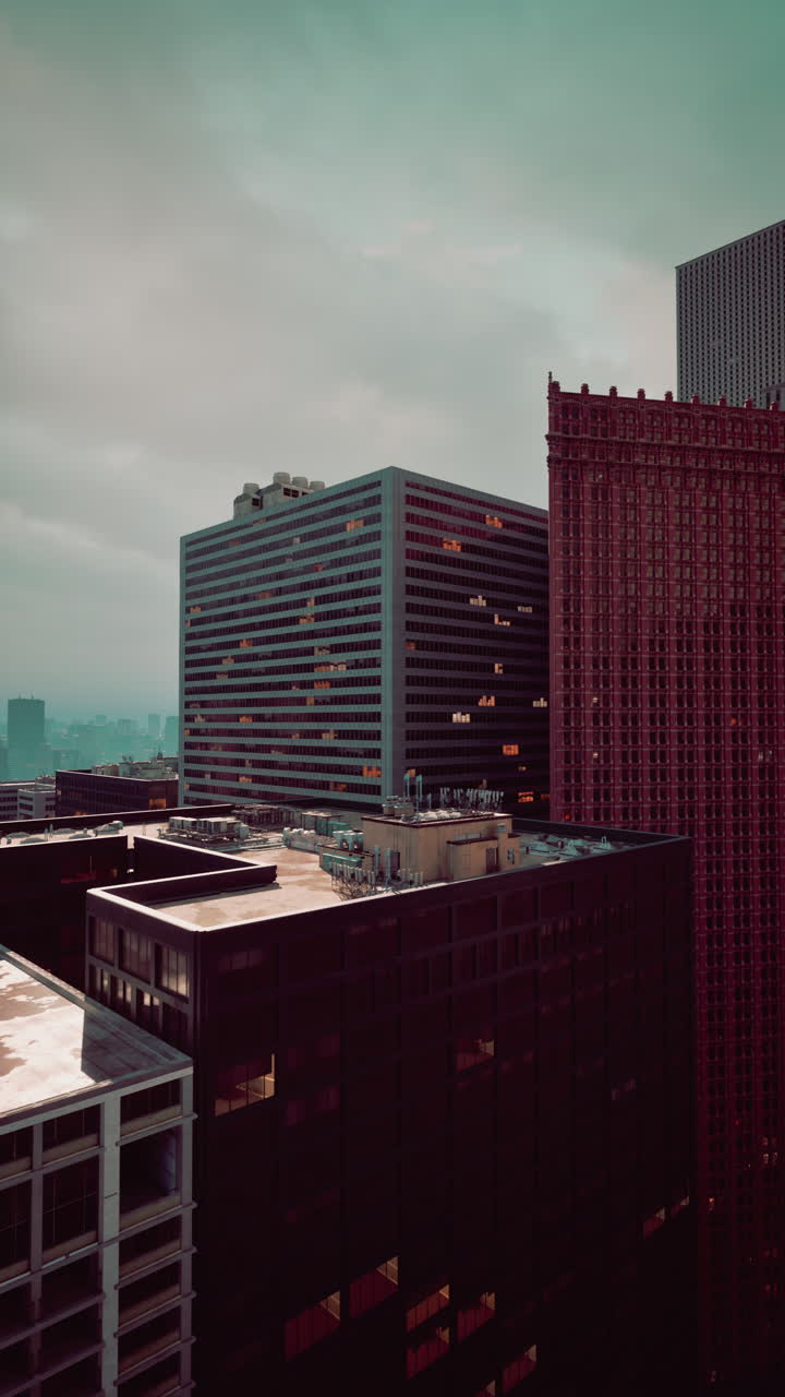 impresionantes rascacielos en el paisaje urbano