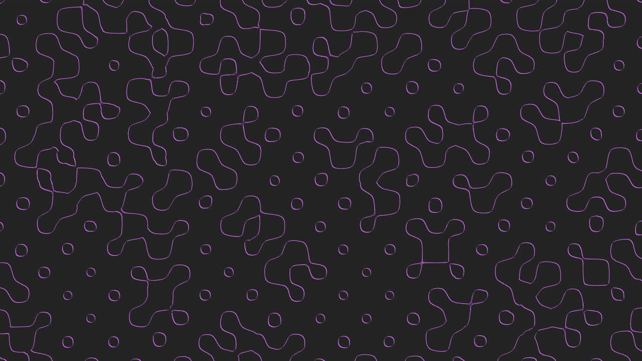 líneas onduladas abstractas negras y púrpuras con patrón en zigzag