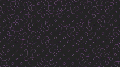 abstract black and purple wavy lines with zigzag pattern