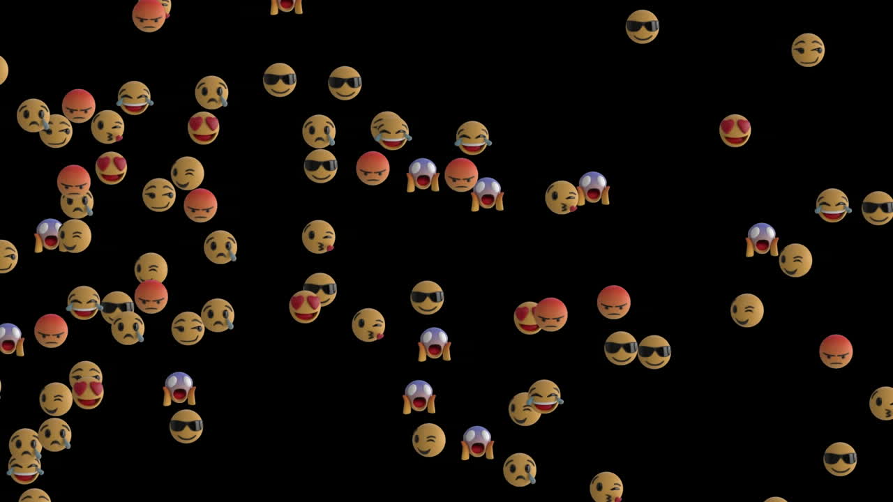 Emoticons flying