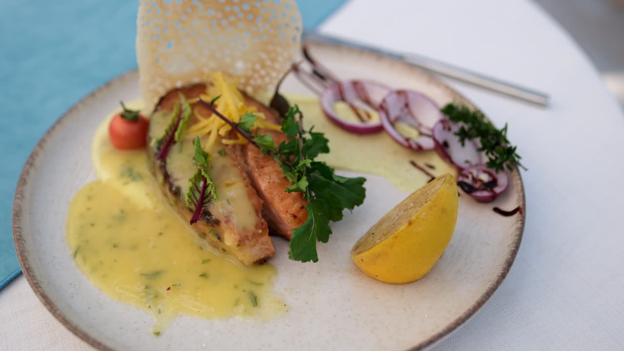 Bold Flavors, Vibrant Greens: A Culinary Creation of Elegance and Precision