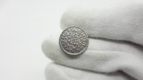 old coins. portuguese silver coin 10