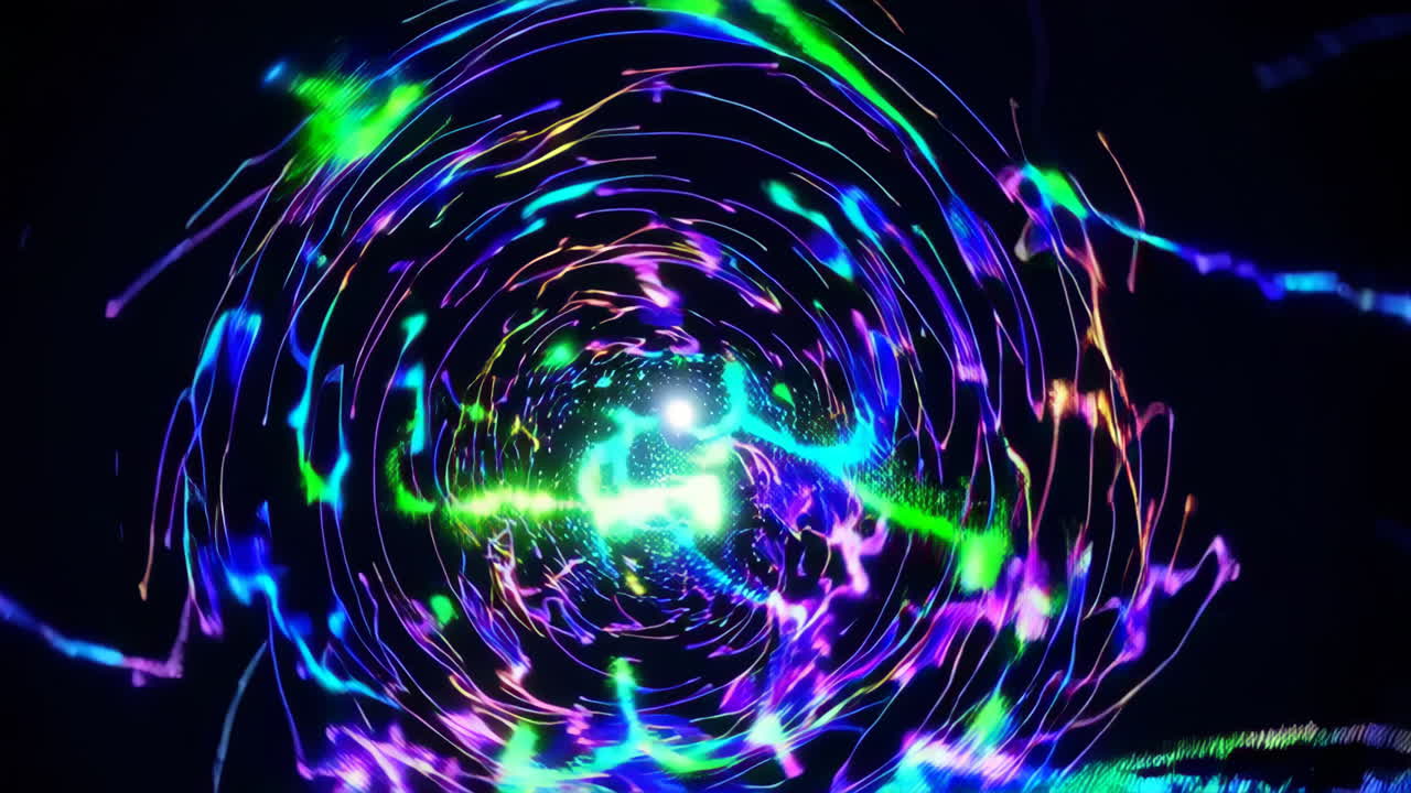 abstracto colorido túnel de vórtice