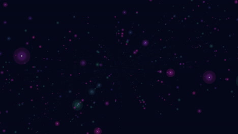 noche estrellada un fascinante lienzo negro adornado con puntos verdes brillantes