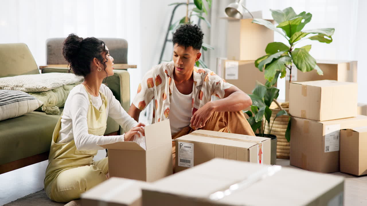 Couple Moving into New Home