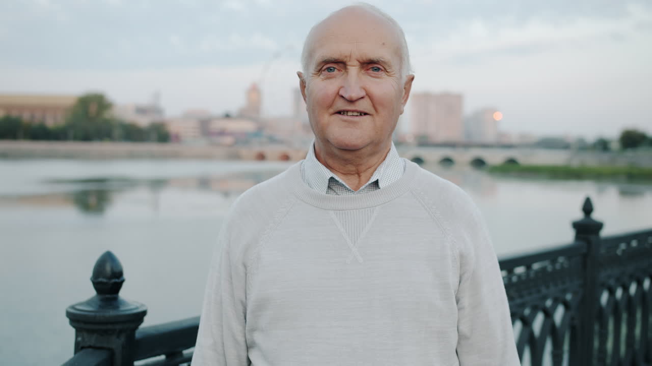 Senior Man by the River