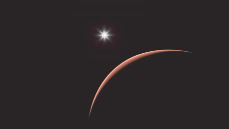un increíble amanecer en el planeta marte.