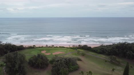 Hermoso-Paisaje-Aéreo-De-Hawaii-Naturaleza-Playa-Fondo