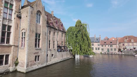 canal scene in ghent, belgium