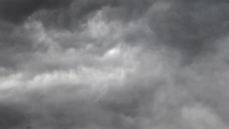 view of  thunderstorm dark clouds and dark sky