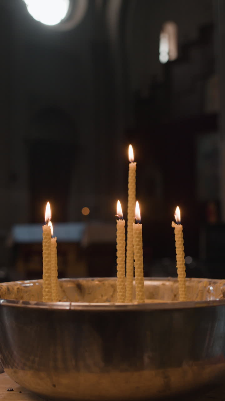 Candles in a Religious Setting
