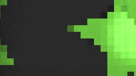 Pixeliges-Abstraktes-Grünes-Und-Schwarzes-Quadratmuster