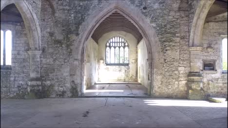 an abandoned church in the heart of the english countryside