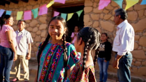 community gathering in a central american village