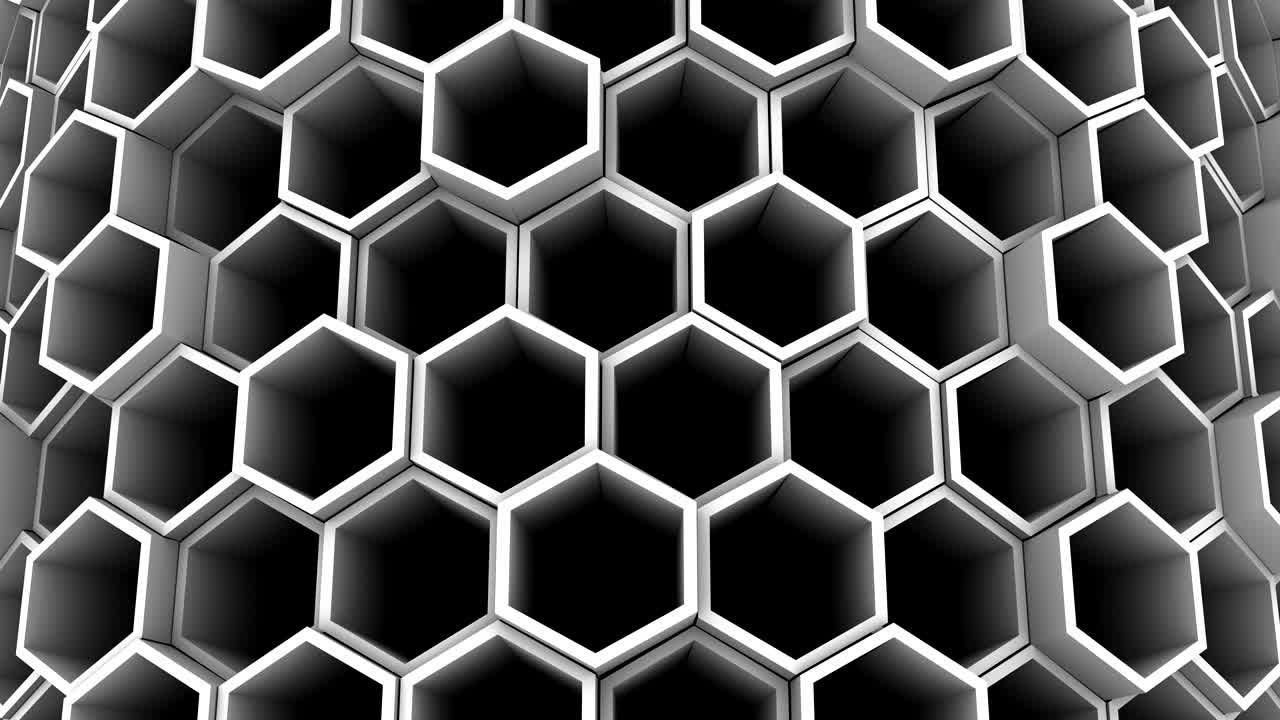 el fondo de los hexágonos