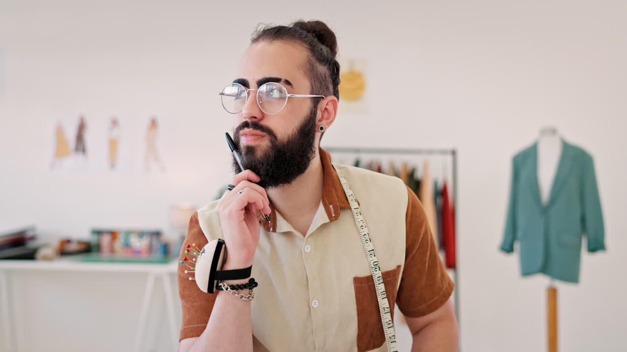moda, diseñador y portátil con el hombre