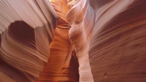 walking through antelope canyon in arizona. no people