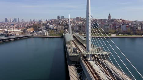imágenes de drones en el cuerno de oro, estambul, oe01