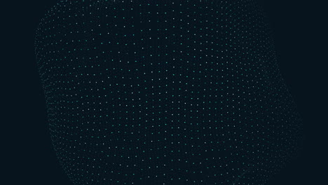 motion dots in abstract shape in black space