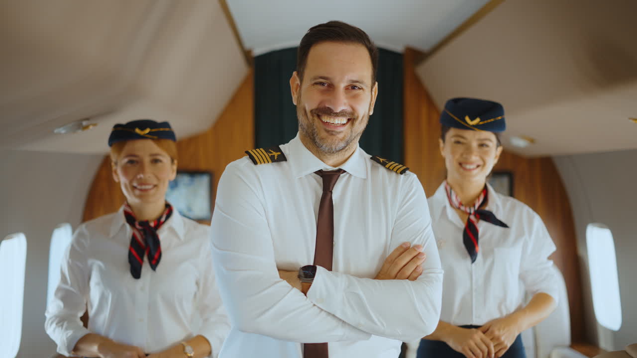 Pilota e assistenti di volo