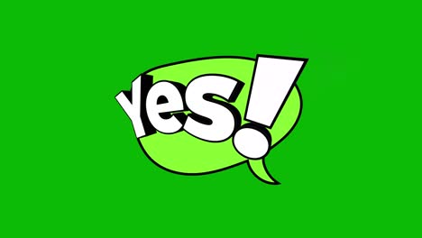 yes! comic speech bubble