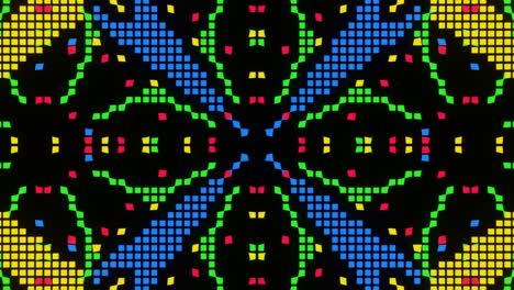 animación en bucle de vj del mosaico de píxeles ver21
