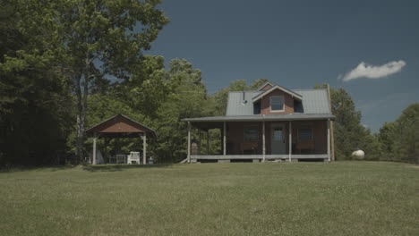 country cabin in the woods
