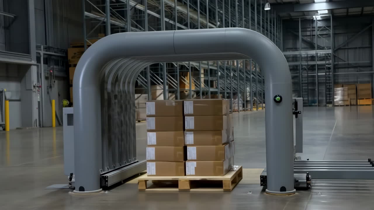 Automated Scanning of Palletized Boxes in a Modern Warehouse