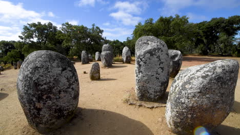 the cromelech of almendres, dating early-middle neolithic period