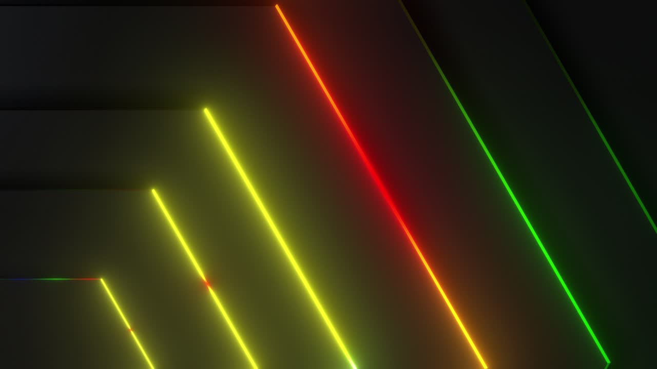 fondo geométrico de neón abstracto