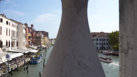 cityscape of boats in the grand canal venice, italy