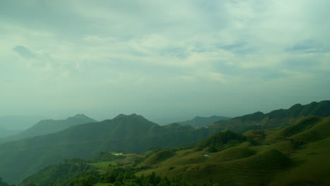 Ominous-Timelapse-of-Overcast-Mountains-and-Clouds