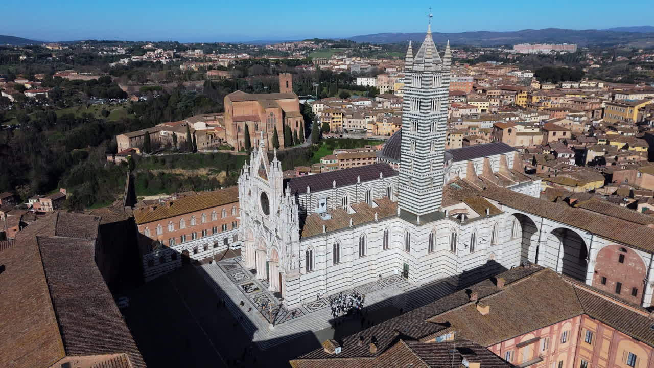 siena cathedral from above: a breathtaking aerial perspective