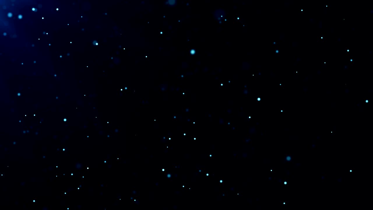 Fundo de partículas. Movimento abstrato de partículas. Loop contínuo VJ
