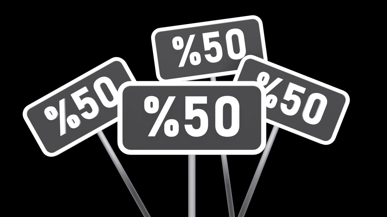 50% Off Sale Signs