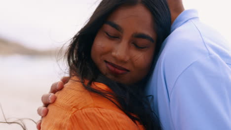 Love,-happy-and-couple-hugging-on-the-beach