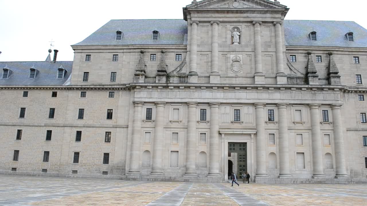 Escorial, Madrid, Espanha. O Real Sítio de San Lorenzo de El Escorial é um Palácio localizado perto de Madrid, Espanha - Residência Histórica do Rei da Espanha.