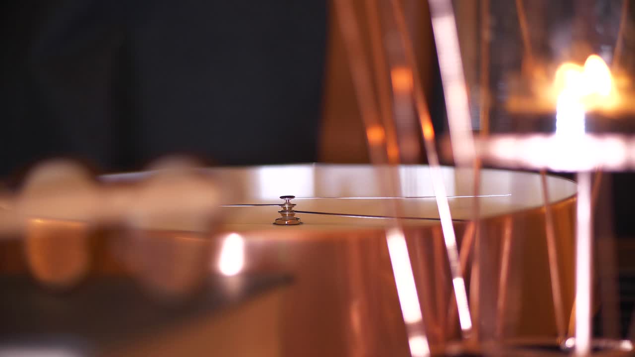 Concetto di inversione del tempo, primo piano cinematografico