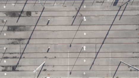 Tramway-tracks-empty-from-above-Montpellier-sunny-day