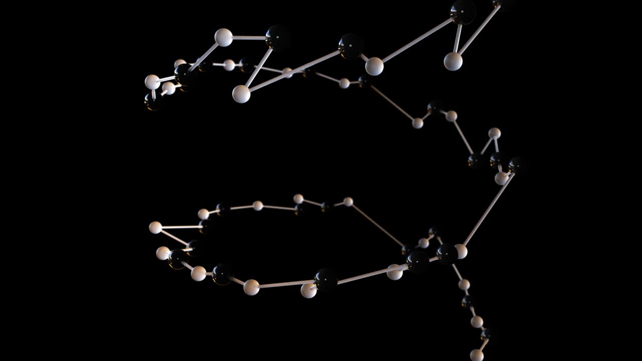 cadena de átomos y moléculas conectados
