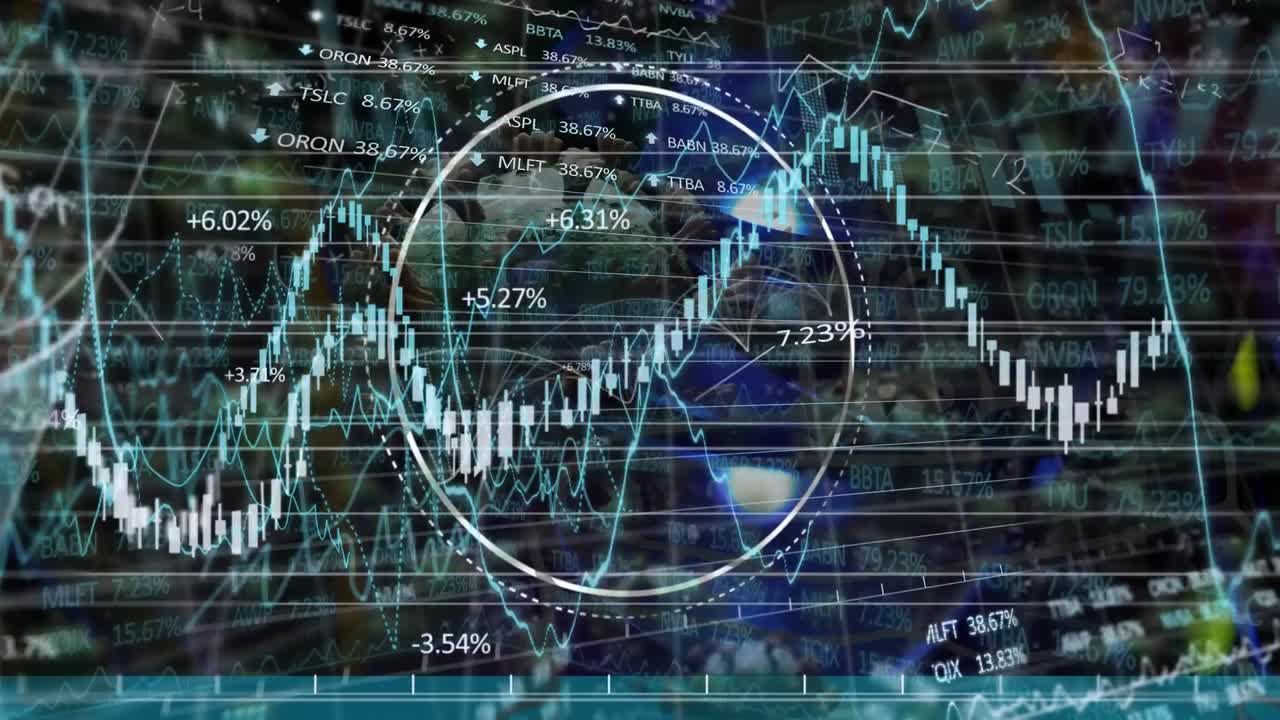 Animation of data processing over virus cells